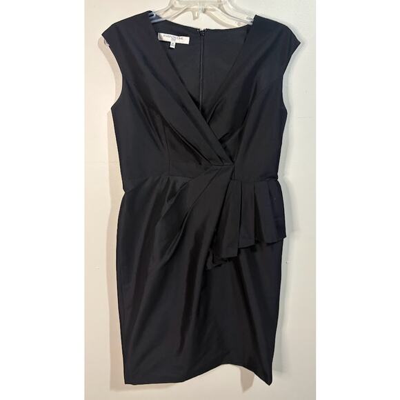 Evan Picone Vintage Black Sleeveless Cocktail Dress Petite Size 8 - Picture 1 of 8